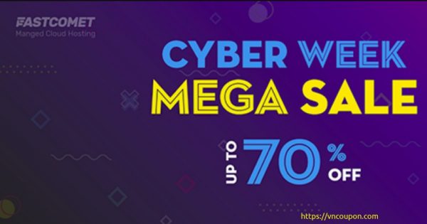 FastComet Cyber Week Mega Sale - Up to 70% Off