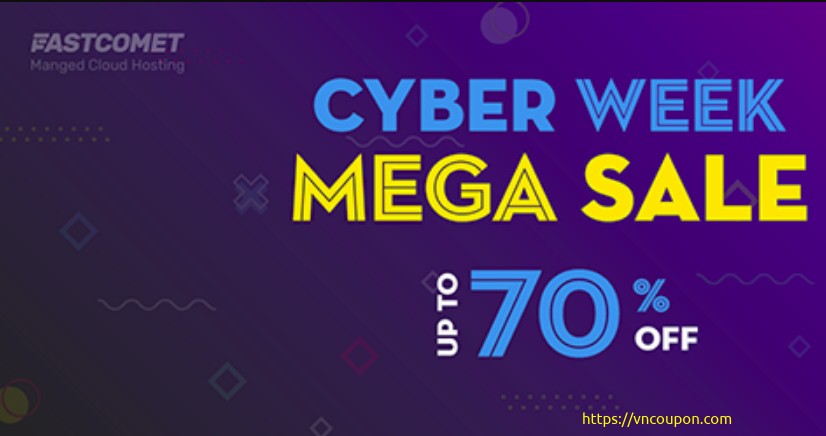 FastComet Cyber Week Mega Sale – Up to 70% Off