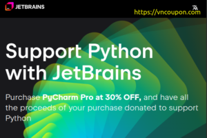 Support Python with JetBrains, Purchase PyCharm Pro at 30% OFF