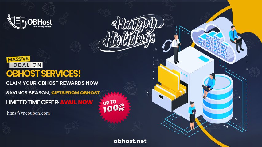 OBHost Holilday Sale – Top deals for Shared Hosting, KVM/OpenVZ VPS and SSL!
