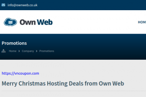 [Xmas 2020] Own Web – VPS & Dedicated Servers Promotions from $22/Year