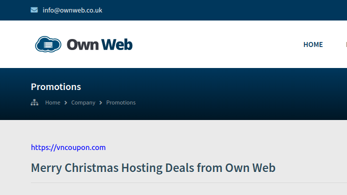 [Xmas 2020] Own Web – VPS & Dedicated Servers Promotions from $22/Year