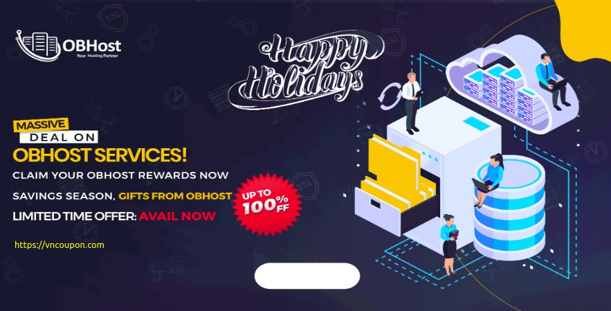 [Holiday Deals] OBHost – 50% off VPS, 40% Off Shared Hosting