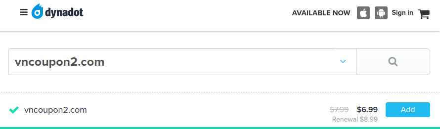 Dynadot Coupon On July 2021 Get Com Only 6 99