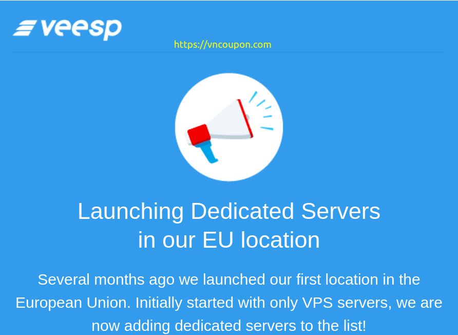 Veesp – First Dedicated Server in Europe is now on sale only $120/month