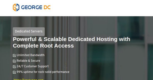 George Datacenter Special Dedicated Servers Offers from $39/month