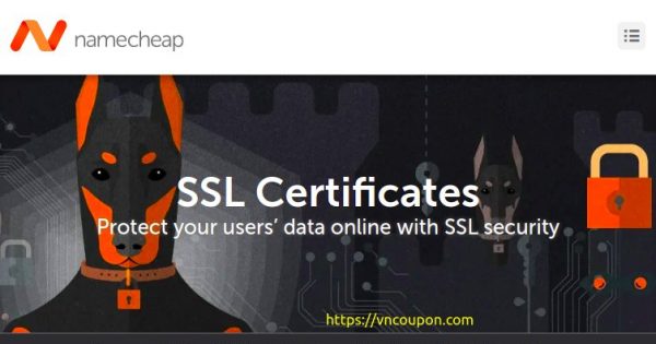 Namecheap - Save up to 46% on SSL Certificates from $4.88/year