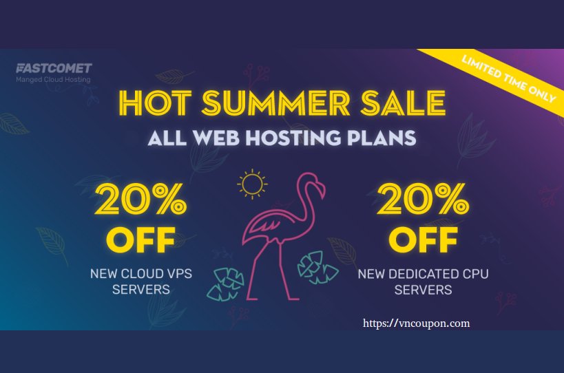 [Summer Sale] FastComet – 70% OFF New Shared Hosting