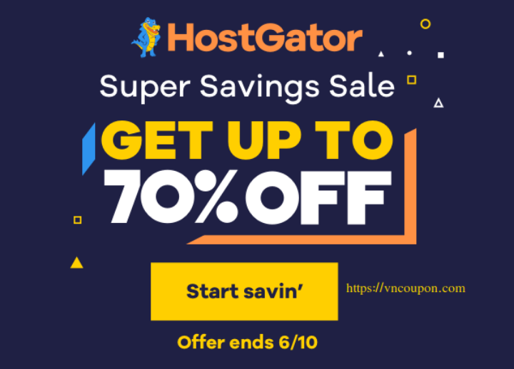 HostGator Super Savings Sale – 70% Off Shared Hosting