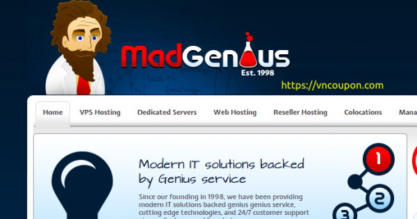 MadGenius - 50% Off KVM VPS Offers from $59.40/year