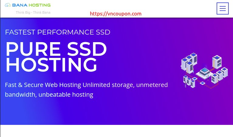 BanaHosting – 90% One Time Discount Shared Hosting plans for only $0.99 the first month