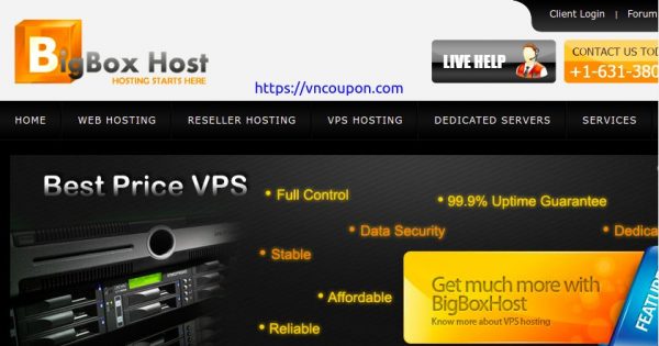 BigBoxHost - OpenVZ VPS from $15/Year - KVM VPS from $4.50/month - Get at more discounted price on annual signups