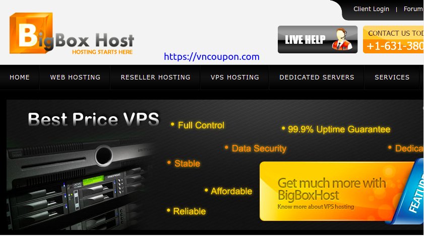 BigBoxHost – OpenVZ VPS from $15/Year – KVM VPS from $4.50/month – Get at more discounted price on annual signups