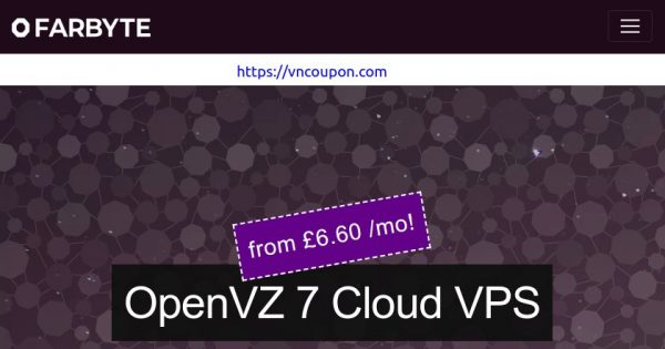 Farbyte - Cheap Managed Cloud VPS from £6.60/month
