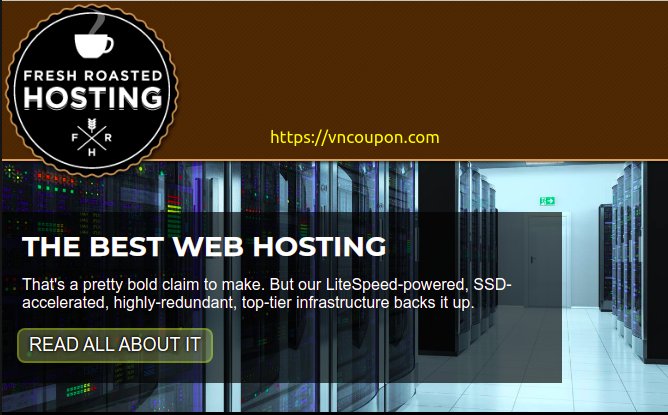 Fresh Roasted Hosting – Premium VPSes from $14.95/month