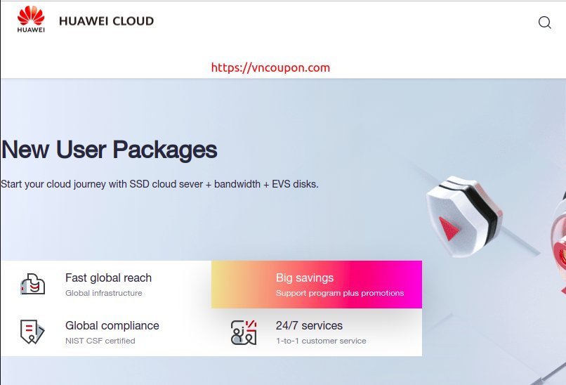 Huawei Cloud – $1 SSD Cloud Server on Sale
