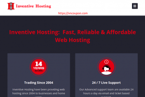 Inventive Hosting – 25% off for first year Shared Hosting from $14.99/Year