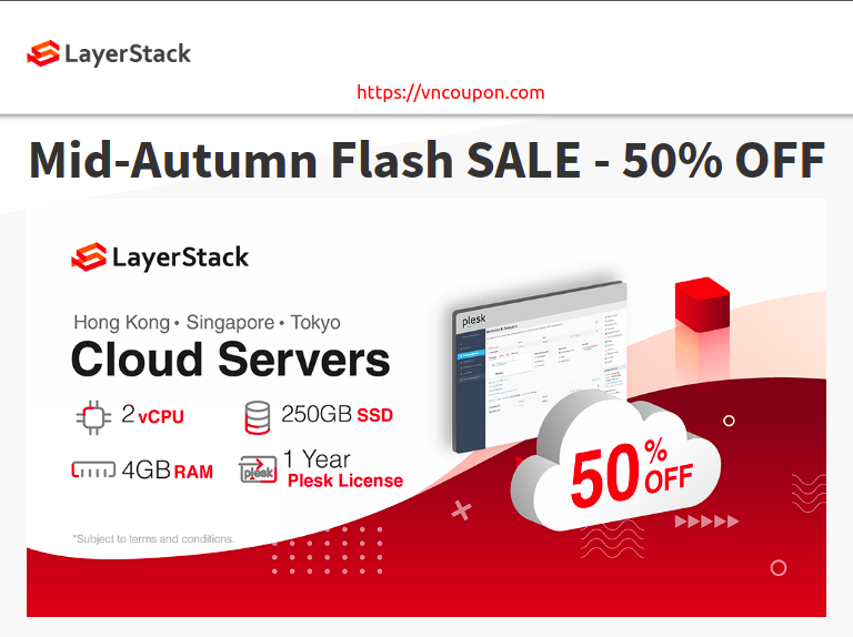 LayerStack Mid-Autumn Flash Sale – 50% Off Cloud Servers in Hong Kong, Tokyo & Singapore
