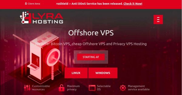LyraHosting Offshore VPS Coupon - 35% One Time Discount