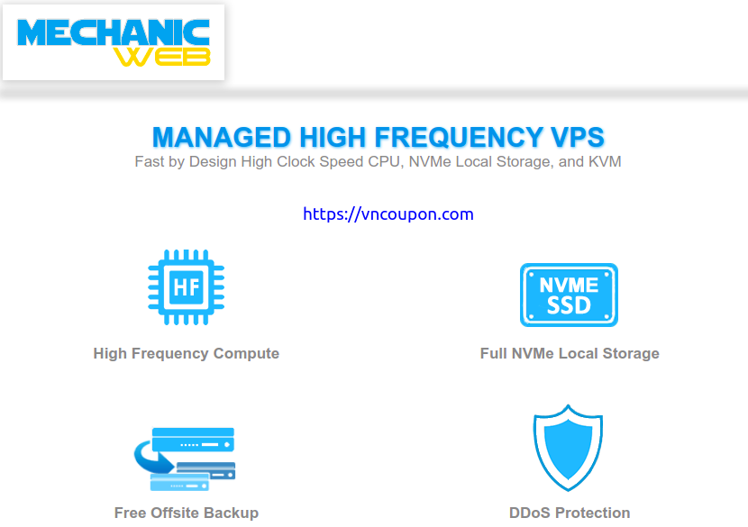 MechanicWeb – Save $10 Recurring Discount on Fully Managed VPS Hosting