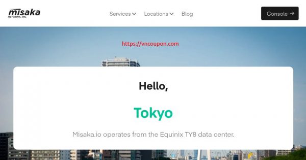Misaka.io Tokyo Launch - 30% off NVMe VPS only $7/month