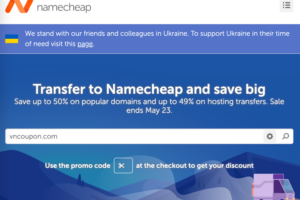 Namecheap Transfer Week Sale – Save up to 50% on popular domains and up to 49% on hosting transfers
