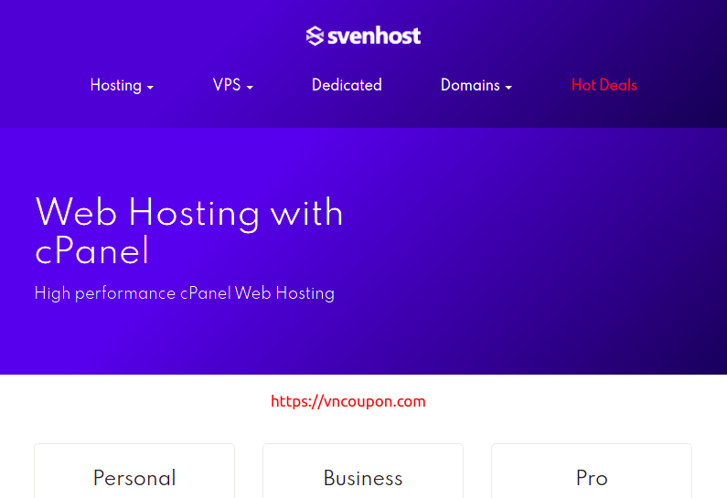 SvenHost – Special Shared Hosting from $6/Year + Flat 65% Discount Coupon Code