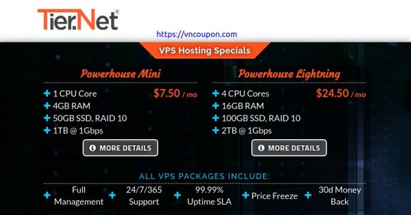 Tier.Net - High Performance VPS Offers from $8.99/month