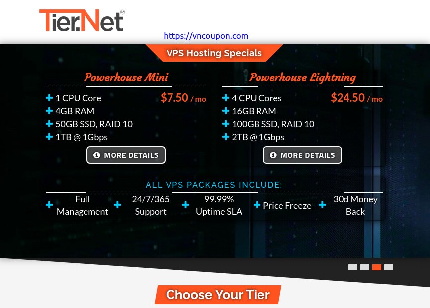 Tier.Net – High Performance VPS Offers from $8.99/month