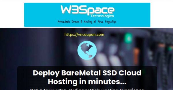 W3Space - 50% Off Fully Offshore VPS only $8.48/month, KVM SSD VPS from $15/Year