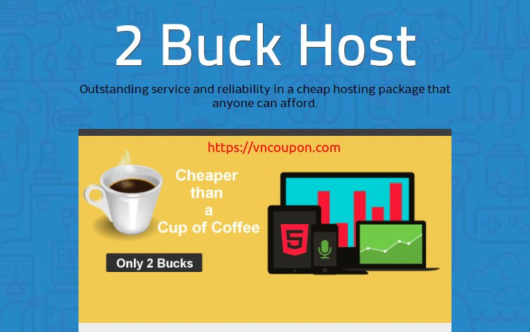 2 Buck Host – $2/month Web Hosting Offers – Free .com Domain