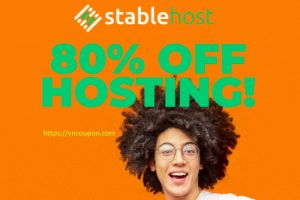 Save off 80% on Shared Hosting from StableHost + Free Domain 1st Year