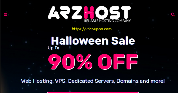 [Halloween 2021] ARZ Host - Up to 90% OFF Web Hosting, VPS, Dedicated Servers, Domains and more!