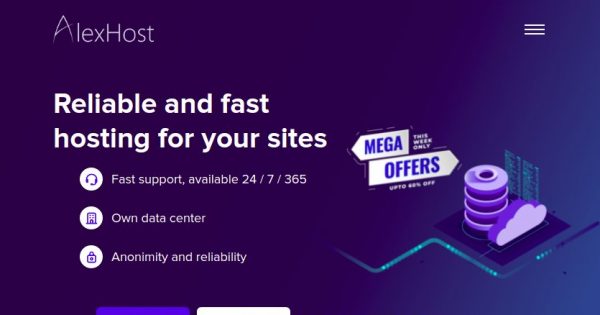 AlexHost - Offshore DMCA Ignored Hosting in Moldova from 10 EURO/Year (30% Off) - 5% Off Litespeed Shared Hosting