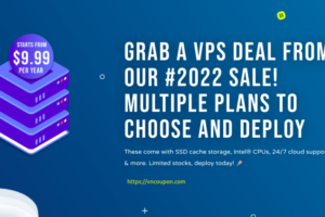 [Hashtag 2022 Offers] CloudCone Hourly Billed KVM Offers – Semi-Managed Cloud Servers from $9.99/Year