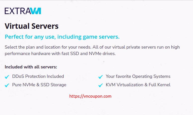 [11.11 Deals] ExtraVM – Special VPS Offers from $2.5/month