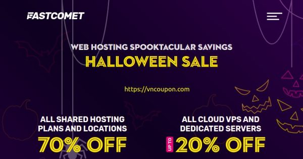 [Halloween 2021 Sale] FastComet - 70% Off All Shared Hosting - 30% Off All Cloud VPS And Dedicated Servers