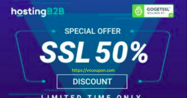 50% Off SSL Certificate Sale at HostingB2B