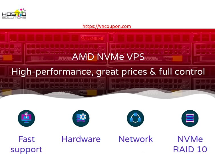 Hostio Solutions – AMD NVMe VPS Offers from $5/month