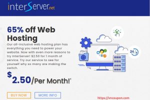 InterServer Coupon Codes on June 2023 – 99% Off Web Hosting & 50% Off VPS