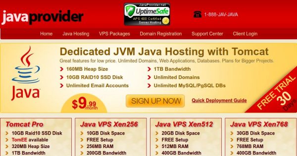 JavaProvider.net - 50% Off JSP/Java Hosting