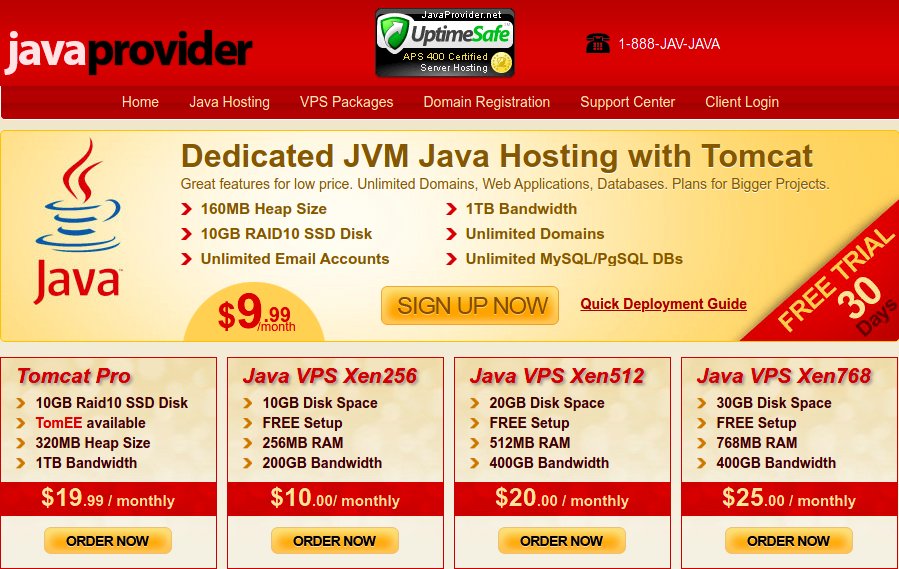 JavaProvider.net – 50% Off JSP/Java Hosting