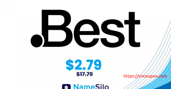 Get your .BEST domain for $2.79 at NameSilo!