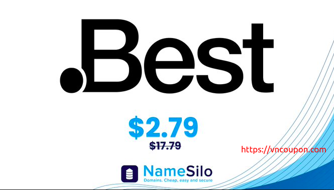 Get your .BEST domain for $2.79 at NameSilo!