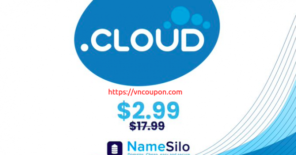 [Flash Sale] Register your .CLOUD domain name for only $2.99 (regular price $17.99) at NameSilo!