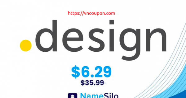 NameSilo - Register yours .DESIGN domain name for only $6.29 (regular price $35.99)