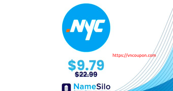 NameSilo - Get your .NYC domain name for only $9.79!