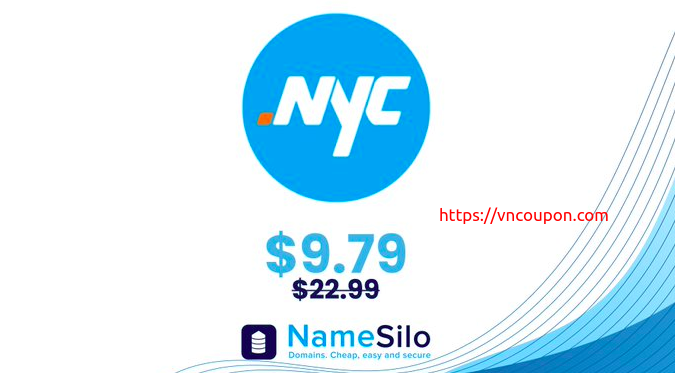 NameSilo – Get your .NYC domain name for only $9.79!
