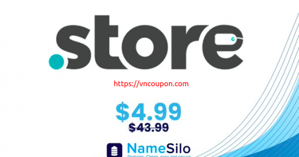Get your .STORE domain name for $4.99 (regular price $43.99) at NameSilo!