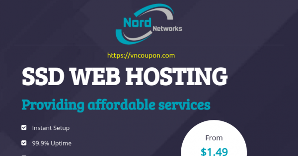 NordNetworks - 50% Off SSD Web Hosting from $7.49/year